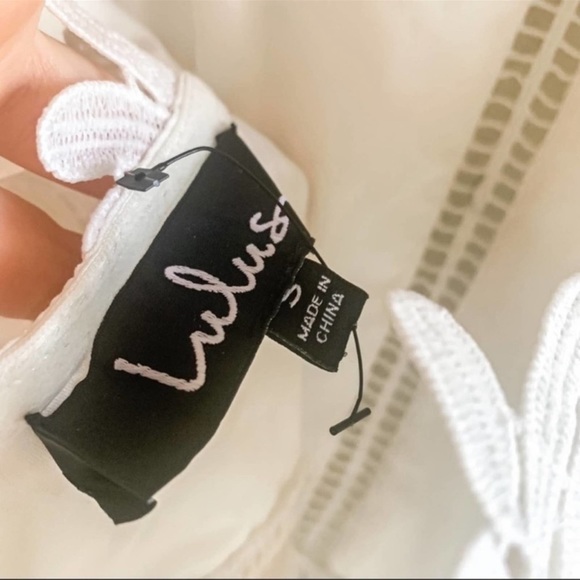 Lulu’s divine destiny lace sleeveless white midi dress - Picture 6 of 7